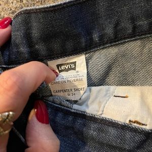 LEVI'S CARPENTER SHORTS SZ 34